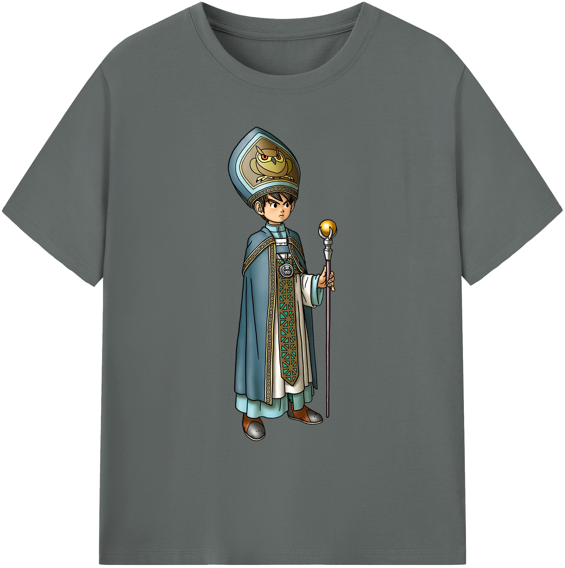 （画像用） ドラゴンクエスト Doragon Kuesuto Dragon Quest 綿100％ メンズ半袖Tシャツ｜肌触りやわらか＆通気性